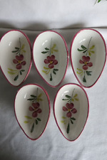 5 coupelles à avocat motif fleurs fait main