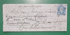 Lettre Ballon monté France - cad Paris 6 oct. 1870