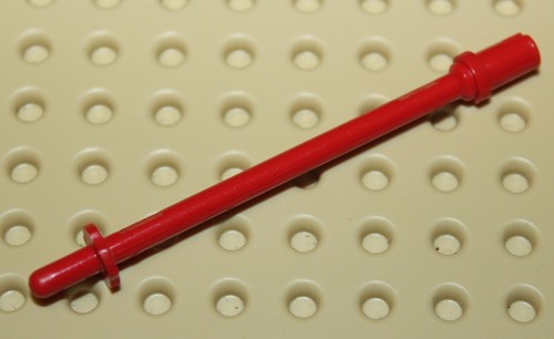 Lego red bar with stop - red,