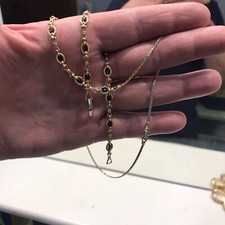 Jolie  Parure Collier Saphir Et Or 18/750 Bracelets Saphir Et Or /750 16 G3