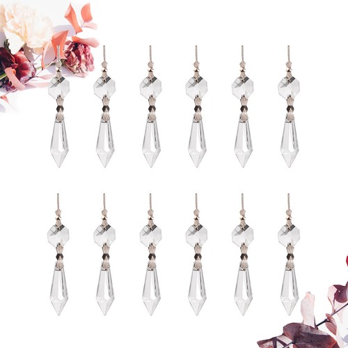 20pcs clear lustre - clear, prisms