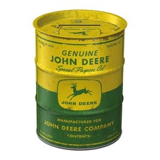 Tirelire Bidon Huile Vintage John Deere – Déco Garage Rétro – Collector Métal