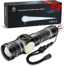 Lampe Torche LED Ultra Puissante Rechargeable – 1 000 000 Lumens, Flashlight de