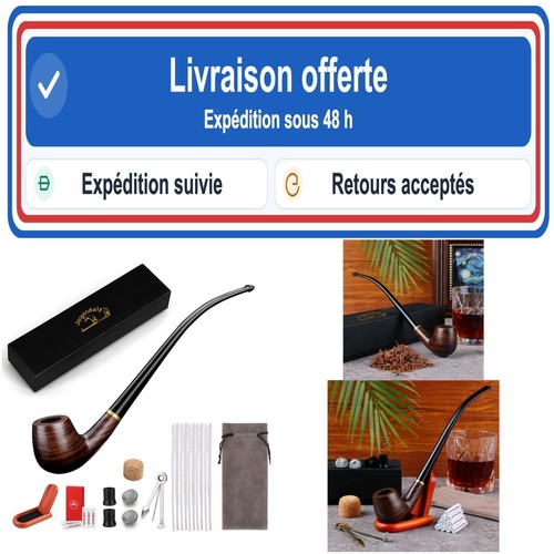 Pipe tabac churchwarden en - pipe, à