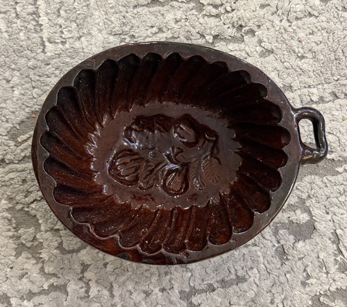 Ancien moule gâteau terre - ancien,