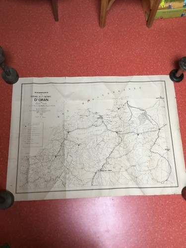 Carte algérie 1883 papier - 1883,