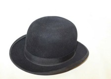 Chapeau melon feutre noir