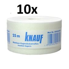 10 pièces KNAUF 25m Bande de Joint Fibre Verre Fugen Lies 50mm - Cloisons Sèches