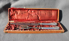 Coffret Couvert Gigot Manche Argent Lame Acier. A.Frenais Paris