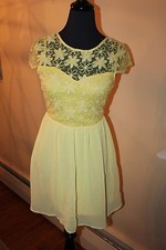 MOON DRESS YELLOW FLOWERS