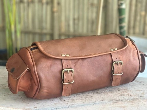 Sacoche cuir véritable - en,