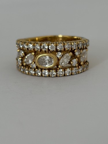 7721 bague bandeau - vintage, or