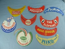Lot de 9 casquettes publicitaires TOUR DE FRANCE 1960 MIKO MILLIAT REGILAIT L