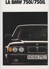Catalogue Brochure BMW 750 i/iL E32 2/1990 Belgique en français
