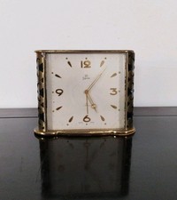 Pendulette Réveil UTI SWIZA Bronze Style Art-Deco  Made In Swiss " A RÉVISÉ"