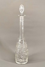 9135179 Carafe en Verre Déco Florale H38cm Coupé à la Main