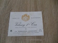 étiquette  de vin Bourgogne 1991