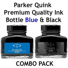 Bouteille d'encre pour stylo plume Parker Quink 30 ml | Encre noire et...