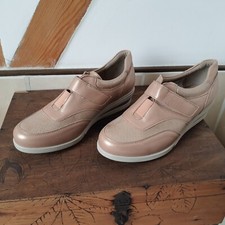 Derbies Damart dessus cuir irisé dore rose pointure 38 Neuve