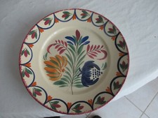 n2 ancienne assiette  24 cm HB Quimper 176 