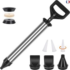 Pistolet à coulis pour mortier - Pompe à mortier en acier inoxydable, seringue à
