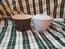 Lot Le Creuset ancien caquelon