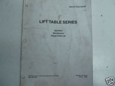 LIFT PRODUCTS INC. LIFT TABLE