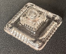 Ancien encrier en verre années 1910 1920