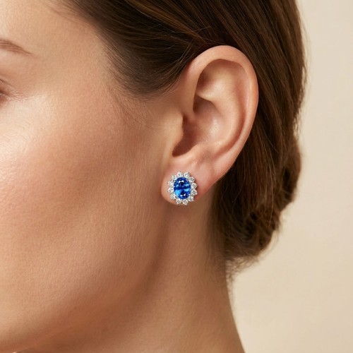 Boucles oreilles halo - d'oreilles,