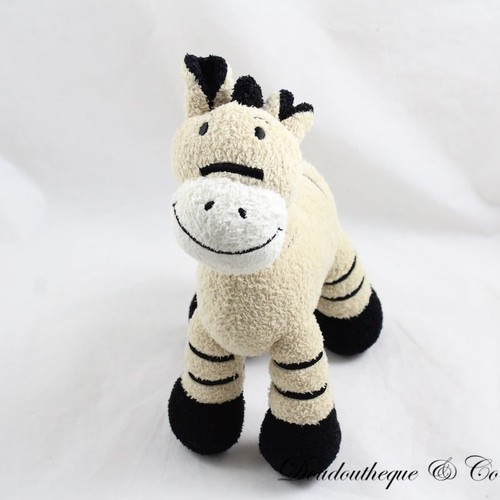 Peluche zèbre natalys cheval - zèbre,