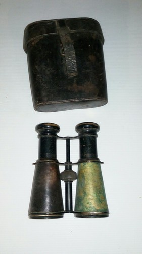 Jumelles anciennes avec etui - ,