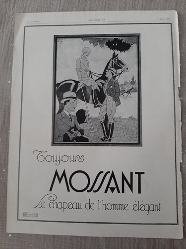 Publicité presse chapeau - de,