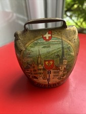 Cloche Suisse BIEL BIENNE Motifs Ville Écusson 1960
