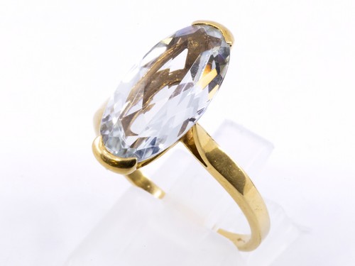 Bague jaune 18k 750 - bague,