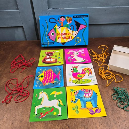 Jeu éducatif vintage premiers - jeu,