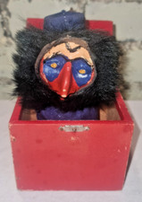 Jouet Diablotin En Celluloïd & Tissu Monté Sur Ressort En Boîte-Surprise  (1950)