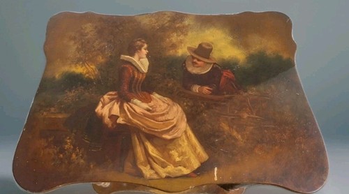 Peinture ancienne sur bois - peinture,