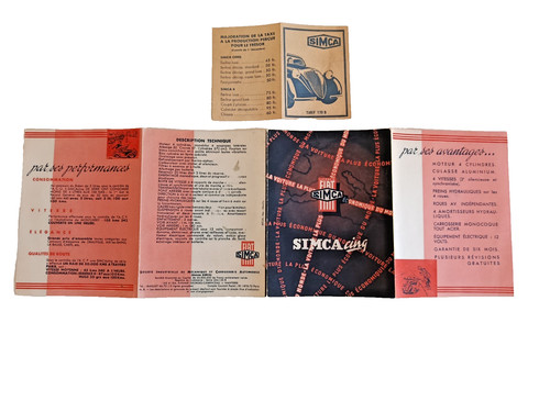 Ancienne brochure publicitaire