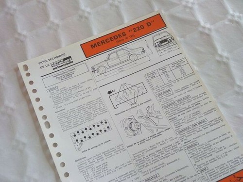 Fiche technique mercedes 220d - fiche,
