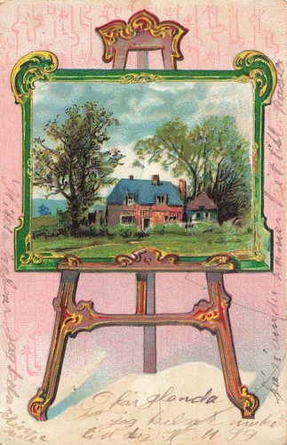 Huile peinture sur orné - peinture,