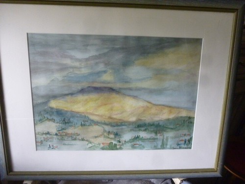 Tableau aquarelle signée - aquarelle,