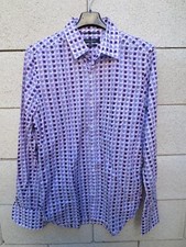 Chemise GUESS by MARCIANO violet design pop seventies M Stretch
