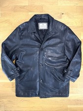 Manteau long noir cuir de - noir,