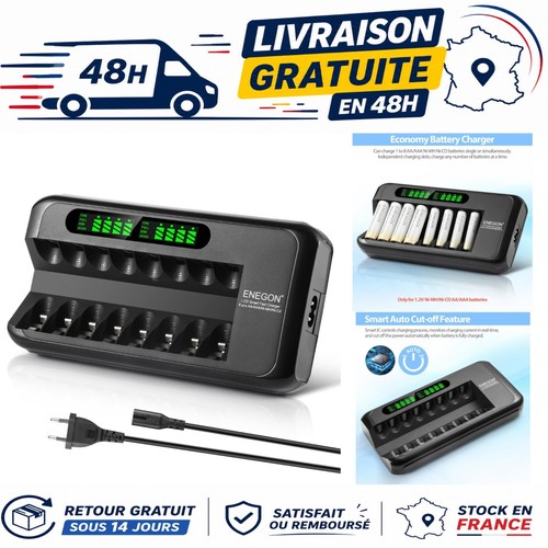 Enegon chargeur piles - chargeur, de