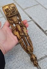 Ancien élément décoration / ornement chutes garnitures pieds BRONZE MEUBLE.