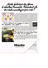 PUBLICITE  1980   MIELE   four à chaleur tounante