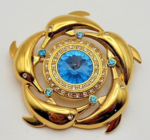 Broche lilis signée - broche, 60s