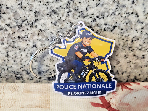 Porte cles police - porte, nationale