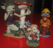 Lot Statuettes En Résine Epoxy – Elfes / Rasta