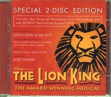 Various Artists Lion King - Original Broadway Cast Recording CD/DVD Europe Walt